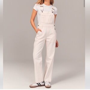 Abercrombie white overalls